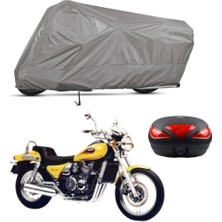 Teksin Kawasaki Zl 600 Arka Çanta Uyumlu Motosiklet Brandası Motor Brandası (A+ Kalite)