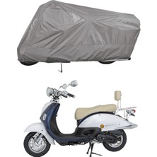 Teksin Mondial 125 Znu Arka Çanta Uyumlu Motosiklet Brandası Motor Brandası (A+ Kalite)