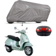 Teksin Vespa Gt 200 Arka Çanta Uyumlu Motosiklet Brandası Motor Brandası (A+ Kalite)