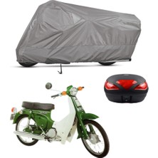 Teksin Suzuki Fb 100 Arka Çanta Uyumlu Motosiklet Brandası Motor Brandası (A+ Kalite)