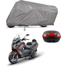 Teksin Sym Maxsym 600 I Abs Arka Çanta Uyumlu Motosiklet Brandası Motor Brandası (A+ Kalite)