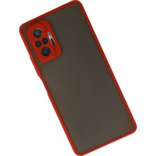 Newface Xiaomi Redmi Note 10 Pro Kılıf Montreal Silikon Kapak - Kırmızı