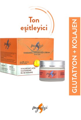 myeksi Glutatyon & Kolajen İçeren Beyazlatıcı/Leke Karşıtı Krem
