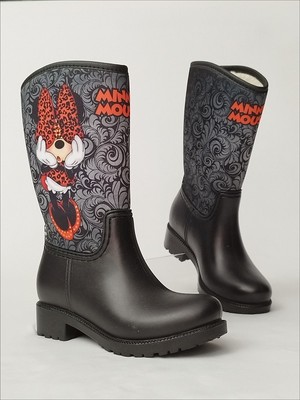 Sea & Blue Shoes Sea & Blue Minnie Kız Çocuk Yağmur Çizmesi Su Geçirmeyen Silikon Malzeme ile Kışlık Tasarım