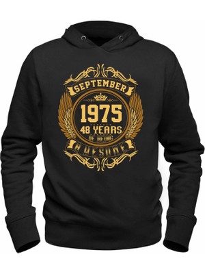 Alfa Tshirt Vintage Gold Awesome Series September 1975 Siyah Sweatshirt