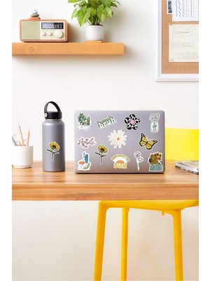 Kt Grup Good Vibes Temalı Laptop Notebook Tablet Sticker Set 3