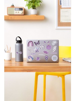 Kt Grup Vsco Purple Laptop Notebook Tablet Sticker Set 2
