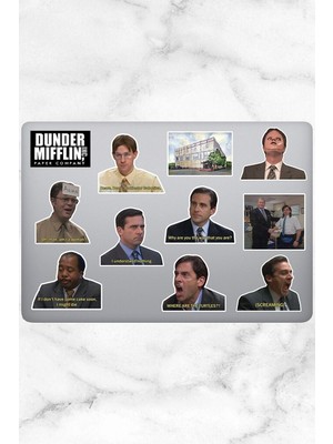 Kt Grup The Office Temalı Laptop Notebook Tablet Sticker Seti 12 Adet