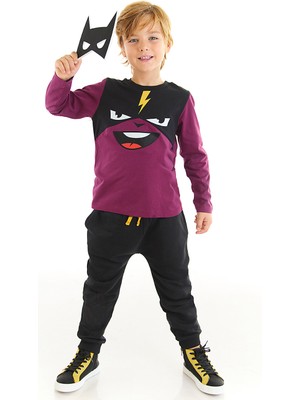 Denokids Şimşek Maske Erkek Çocuk T-Shirt Pantolon Takım