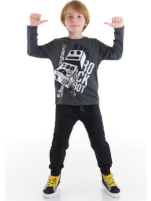 Mushi Rock Robot Erkek Çocuk T-Shirt Pantolon Takım