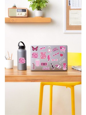 Kt Grup - Vsco Pink Laptop Notebook Tablet Sticker Set 3