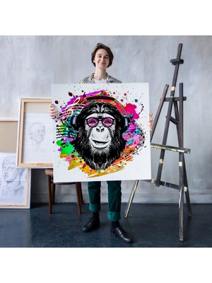 Dünyatablo Dj Maymun Kanvas Tablo