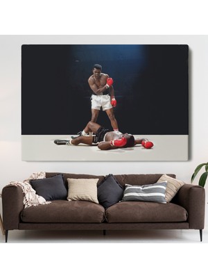 Dünyatablo Muhammet Ali Kanvas Tablo ( Tek Parça   )