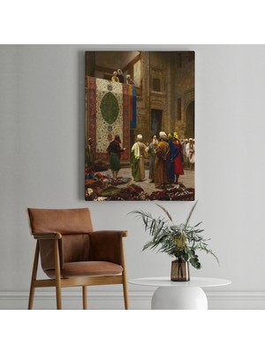 Dünyatablo Osman Hamdi Bey'in Halı Tüccarı Isimli Eseri Kanvas Tablo
