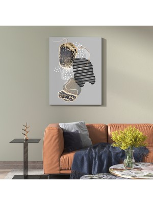 Dünyatablo Geometrik Formda Soyut Desenler Dekoratif Kanvas Tablo