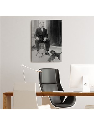 Dünyatablo Atatürk Portre Tablosu Mustafa Kemal Atatürk Dikdörtgen Dekoratif Kanvas Tablo