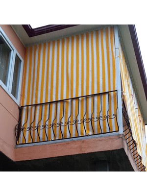 Aşiyan 
aşiyan Çizgili Balkon Perdesi Kalın Kumaş