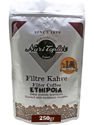 Nuri Toplar Filtre Kahvesi Ethiopia Sidamo Çekirdeği - Odun Ateşinde Kahve