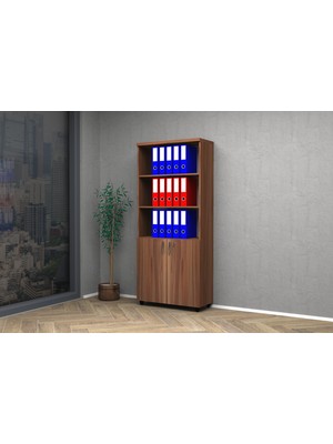 Vena Yarım Kapak Dolap 80x35x185 Erik