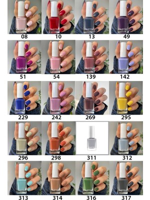 Pastel 20'li Çok Renkli Oje Seti Özel Koleksiyon – Tek Sürümde Yoğun Örtücülük, Vegan ve Cruelty Free 13 ml