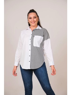 Lady Majestic Büyük Beden Kadın Gömlek