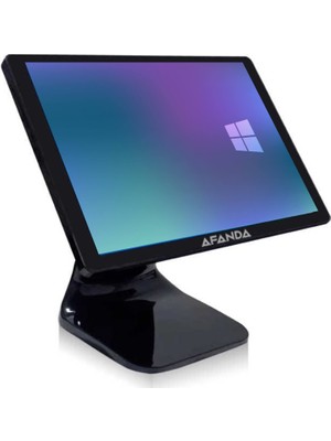 Afanda AF-1600 J1800 4 GB 64 SSD Dokunmatik LED Müşteri Göstergeli Pos Pc  Terminal