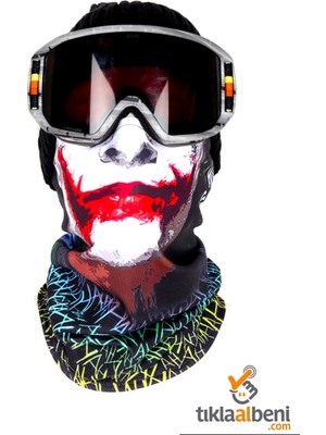 Snowsea Yıkanabilir Buffmask, Kayak Maskesi, Kar, Snowboard Joker Mask
