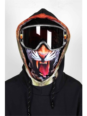 Snowsea Kızgın Kaplan Tasarım Kayak, Snowboard ve Kar Maskesi
