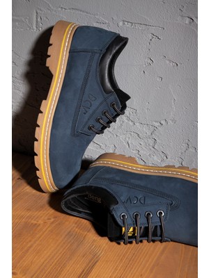 Ducavelli Durable  Deri Nubuk Bağcıklı Erkek Bot