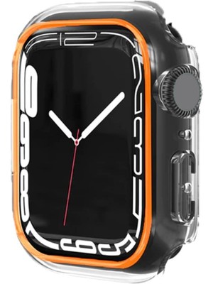 Binano Apple Watch 40MM Fosforlu Kasa Koruyucu Turuncu