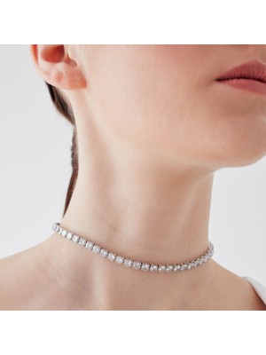 Merano Design 5mm Mor Su Yolu Choker