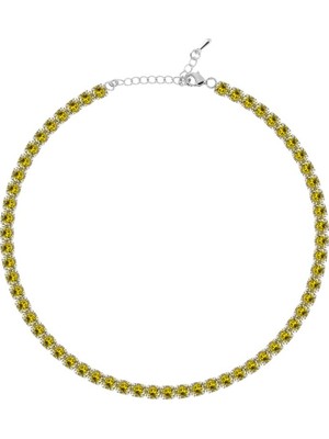 Merano Design 5mm Sarı Su Yolu Choker