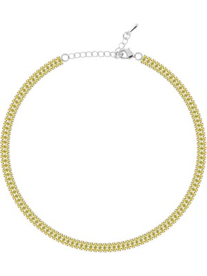 Merano Design 5mm Sarı Baget Choker