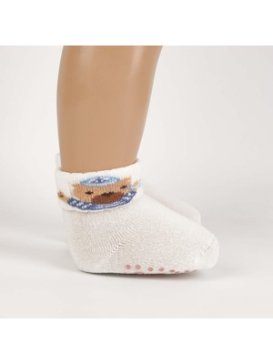 Katamino Tayfa 2'li Kaydırmaz Taban Erkek Bebek Soket Çorap