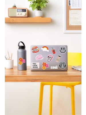 Kt Grup Good Vibes Temalı Laptop Notebook Tablet Sticker Set 6