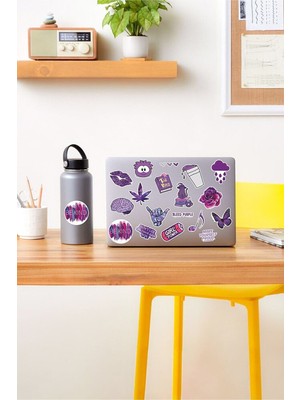 Kt Grup - Vsco Purple Laptop Notebook Tablet Sticker Set 3