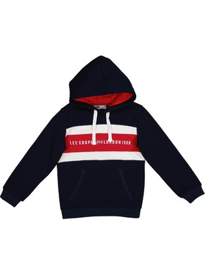 Lee Cooper Ember Erkek Çocuk Kapüşonlu Sweatshirt Lacivert