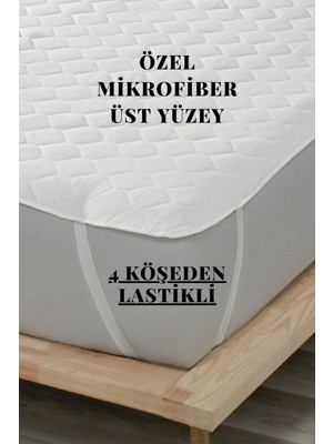 Ely Parker Alez Kapitoneli Mikro 4 Köşe Lastikli Çift Kişilik Tek Kişilik Bebek Alezi Su Yatak Koruyucu