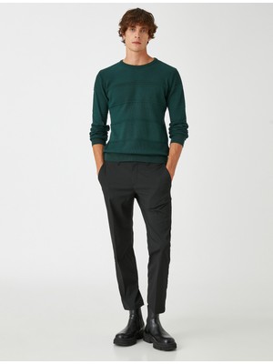 Koton Basic Triko Kazak Bisiklet Yaka