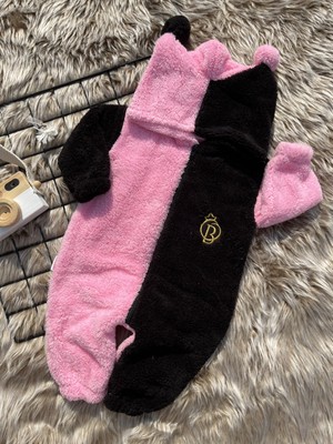 Minizade Peluş  Fermuarlı Kışlık Ponponlu Palyaço Bebek Uyku Tulumu