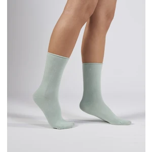 Su Yeşili Modal Lastiksiz Dikişsiz Kadın Soket Çorap
