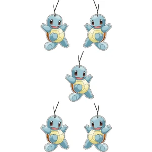 Jet Hızında 5'li Set Pokemon Squirtle Tasarımlı Dekoratif Oto Kokusu
