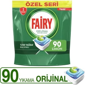 Orijinal 90 Yıkama Bulaşık Makinesi Deterjanı Tableti / Kapsülü Özel Seri
