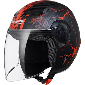 Ls2 Aırflow Snake Mat Siyah-Kırmızı Kask