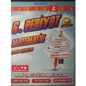 Netbil Yayınları 6. Sınıf Matematik Periyot Soru Bankası Güncellenmiş Yeni Baskı