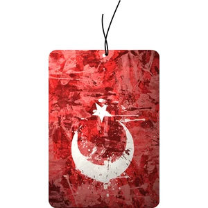 Quart Aksesuar Türk Bayrağı Dekoratif Araba Oto Kokusu ve Aksesuarı