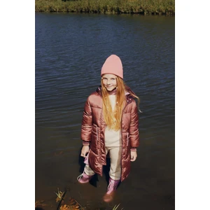 Kız Çocuk Kapüşonlu Uzun Kaban X6592A622AU