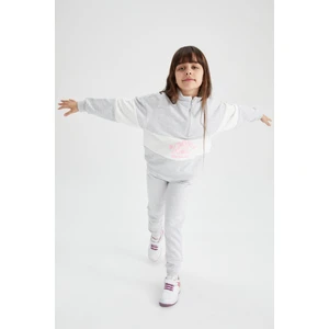 Kız Çocuk Gri Jogger Standart Fit Okul Eşofman Altı Y1078A622AU