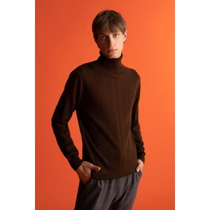 Slim Fit Balıkçı Yaka Boğazlı Triko Kazak X7391AZ22AU