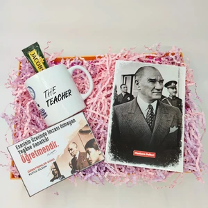 Orjinal Hediyeler Öğretmene Atatürk Konseptli Hediye Kutusu, Öğretmenler Günü Hediyesi